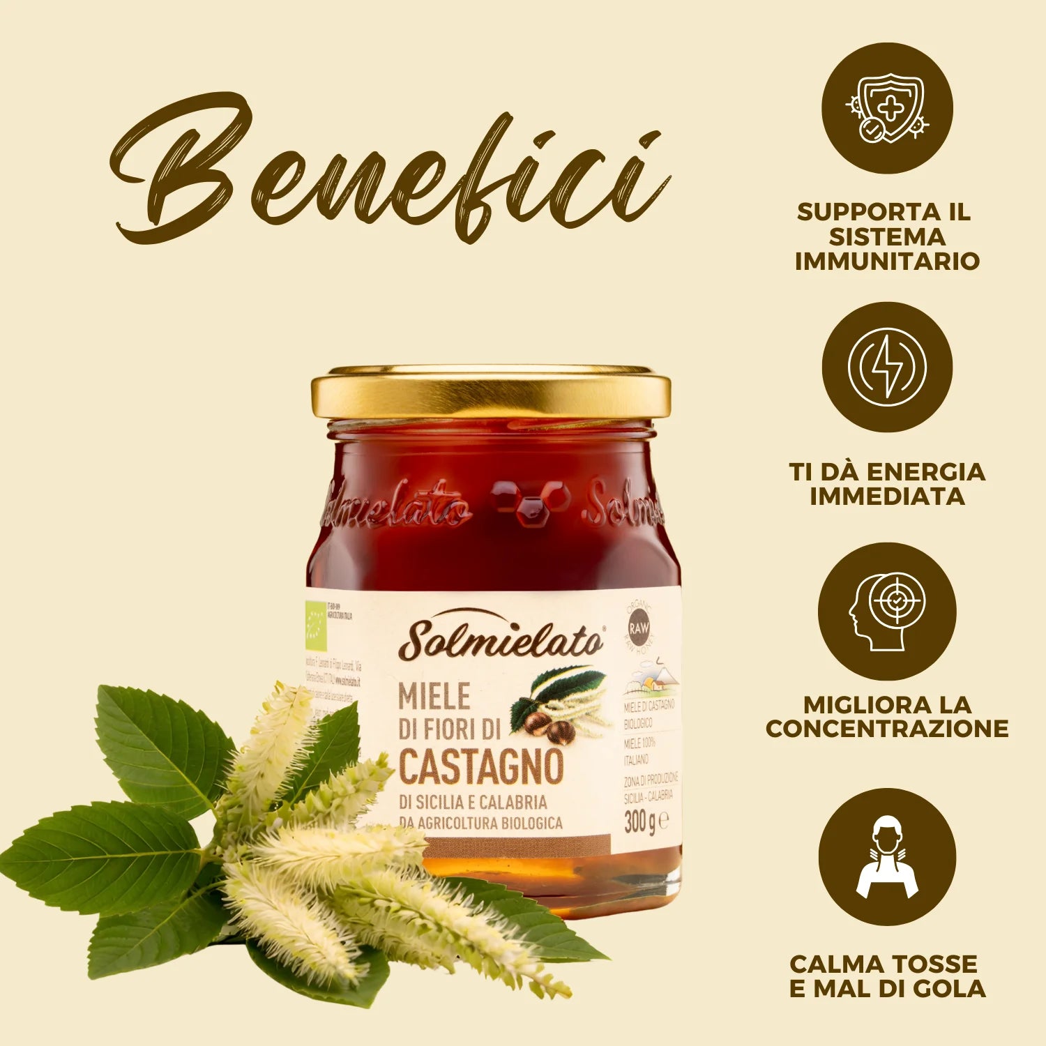 i benefici del miele di castagno