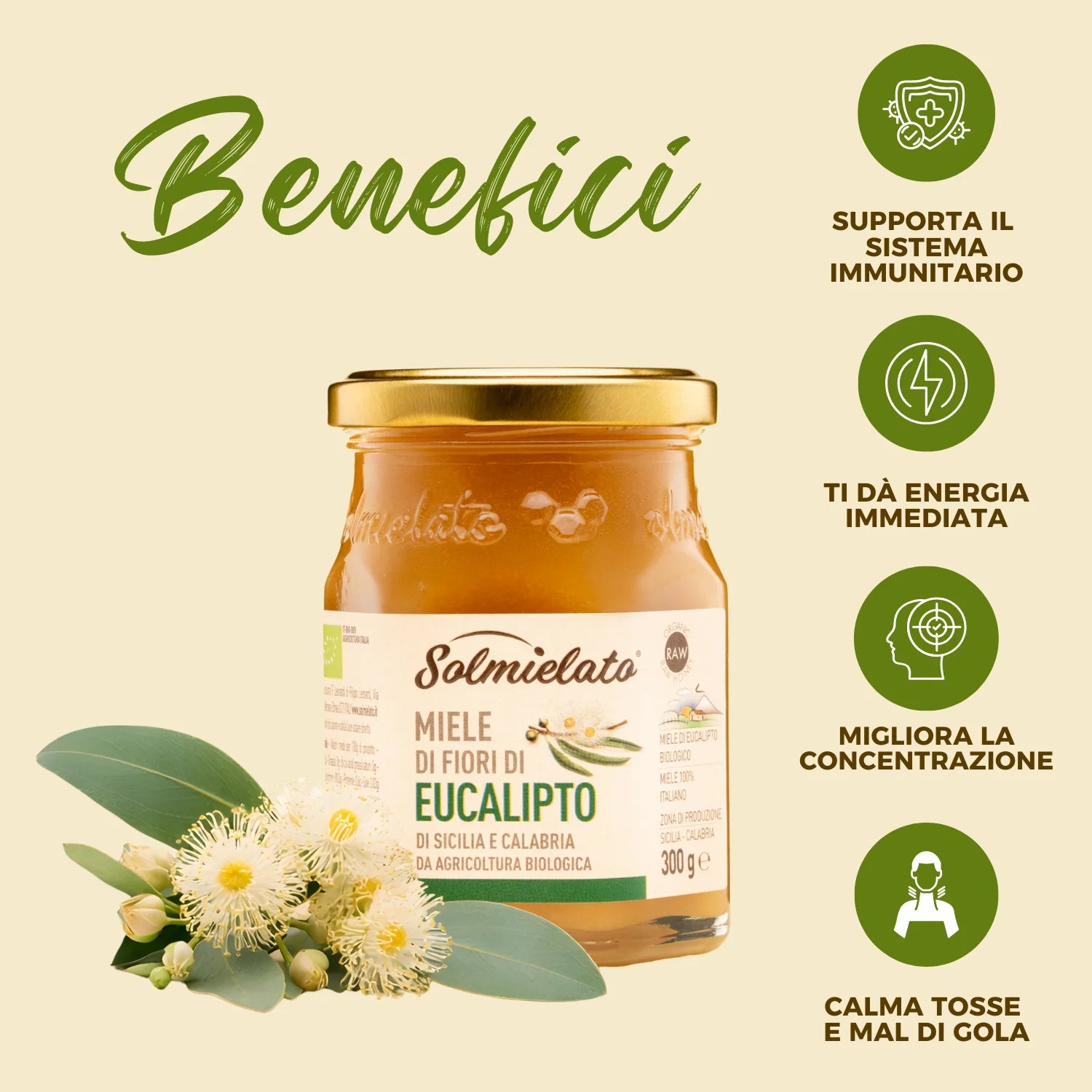 i benefici del miele di eucalipto