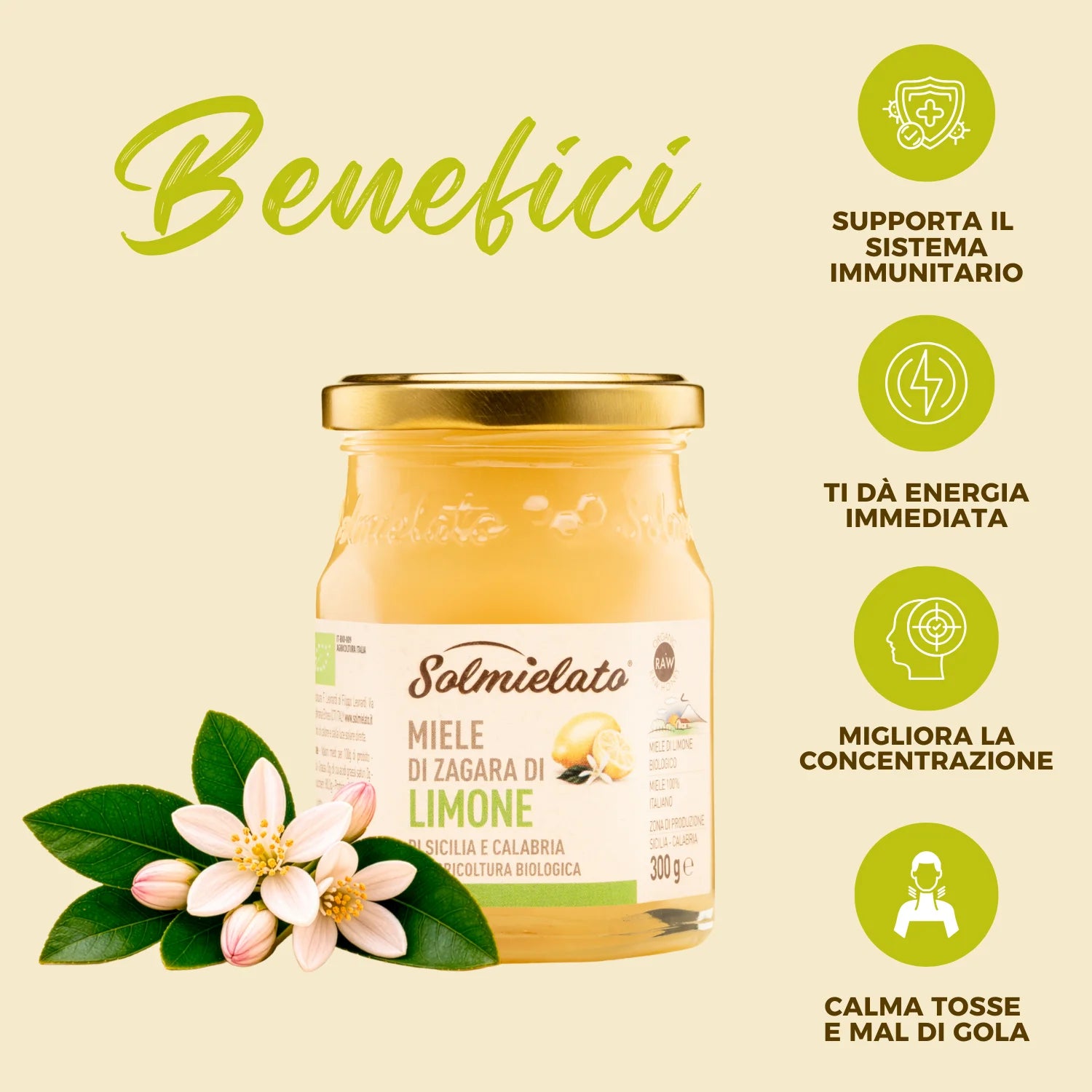 i benefici del miele di limone