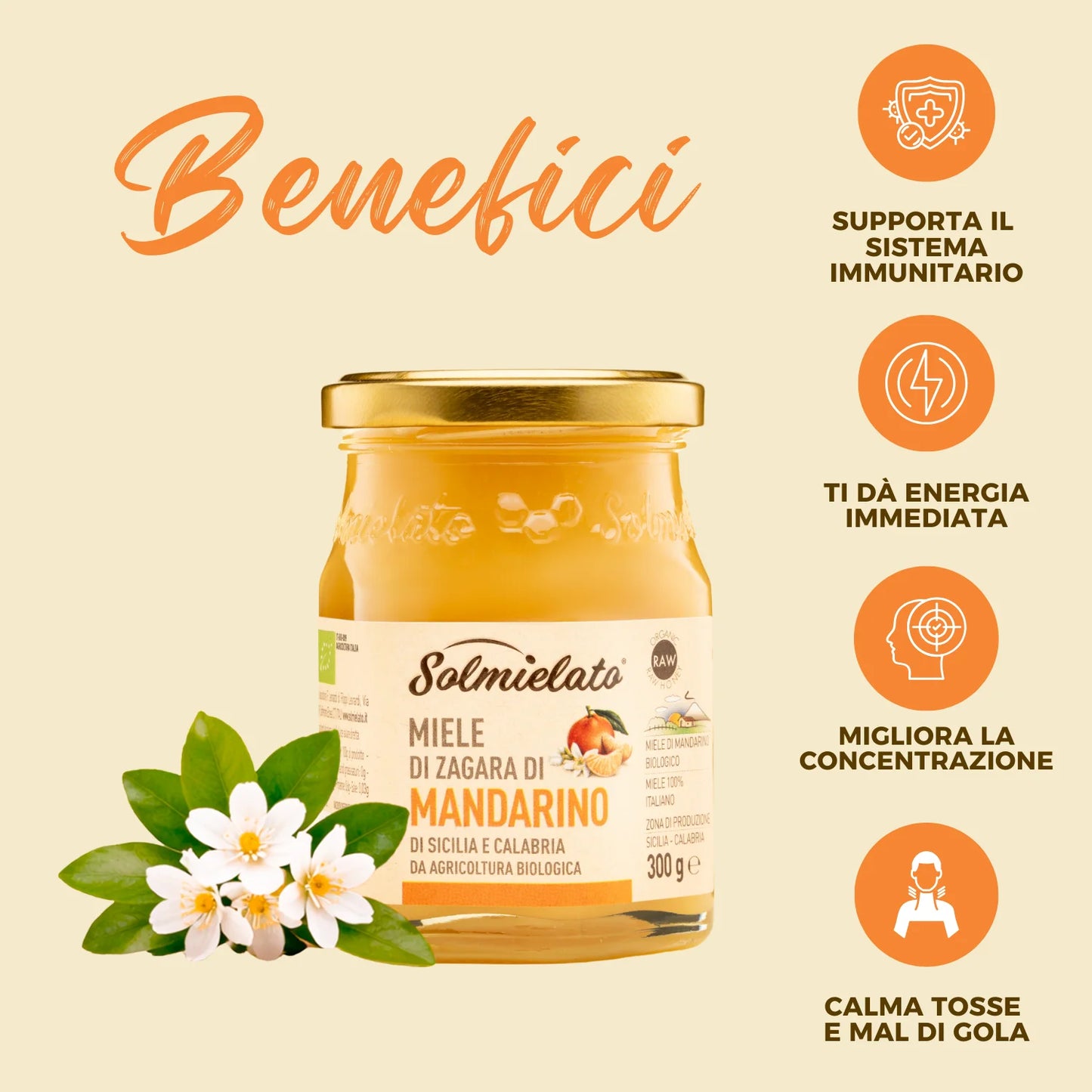 i benefici del miele di mandarino