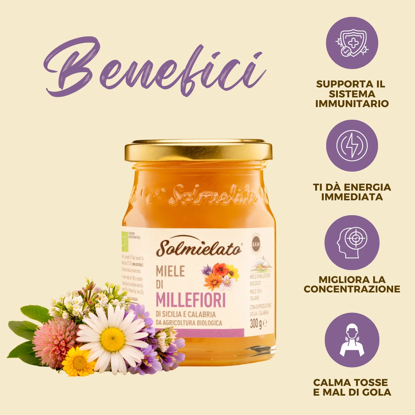 i benefici del miele di millefiori