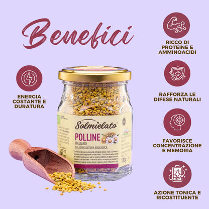 i benefici del polline biologico