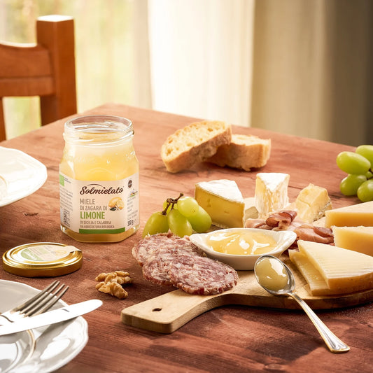 miele di limone con tagliere di salumi e formaggi