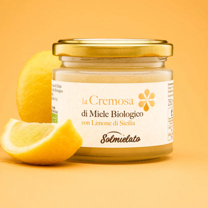cremosa di miele biologico con limone di sicilia