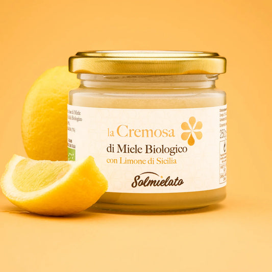 cremosa di miele biologico con limone di sicilia
