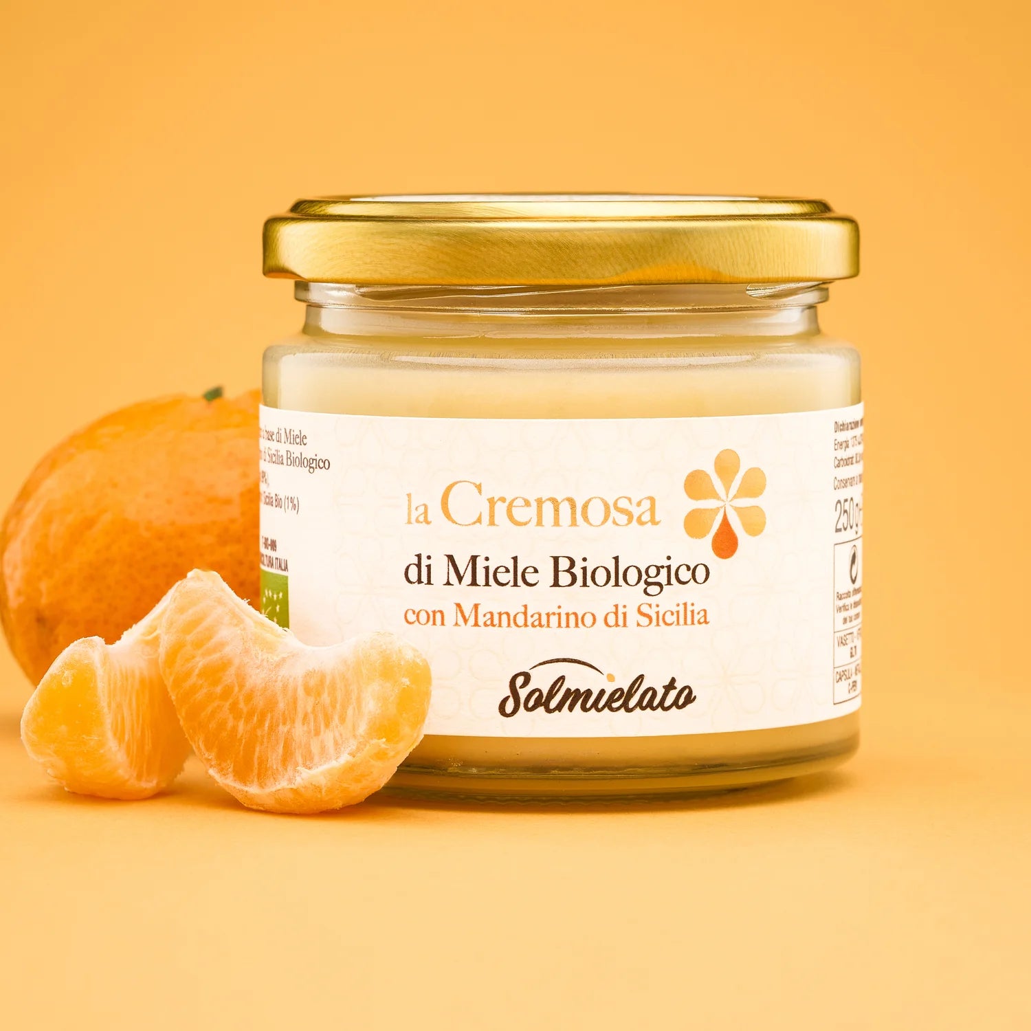 cremosa di miele biologico con mandarino di sicilia