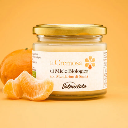 cremosa di miele biologico con mandarino di sicilia