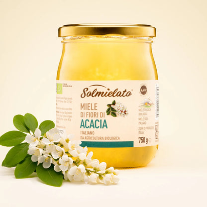 barattolo di miele di acacia da 750g