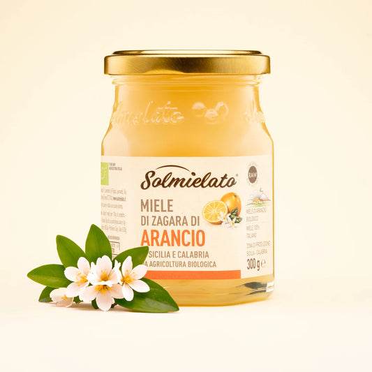 barattolo di miele di arancio da 300g