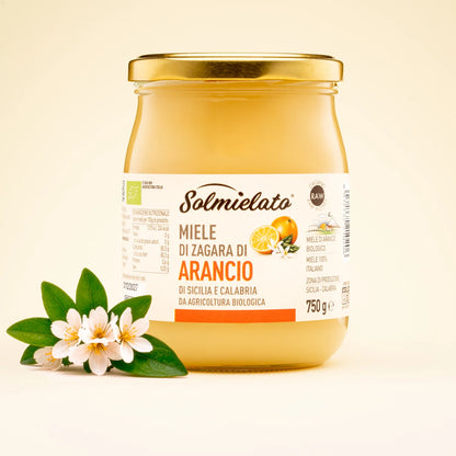 barattolo di miele di arancio da 750g