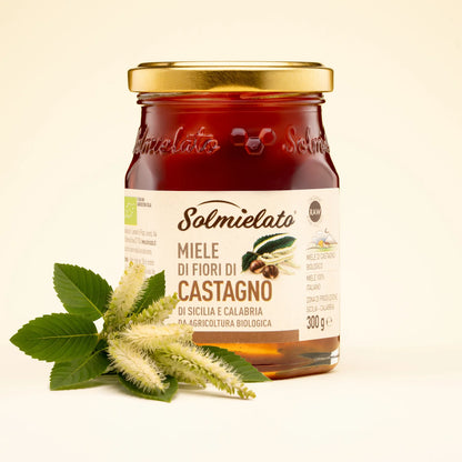 barattolo di miele di castagno da 300g