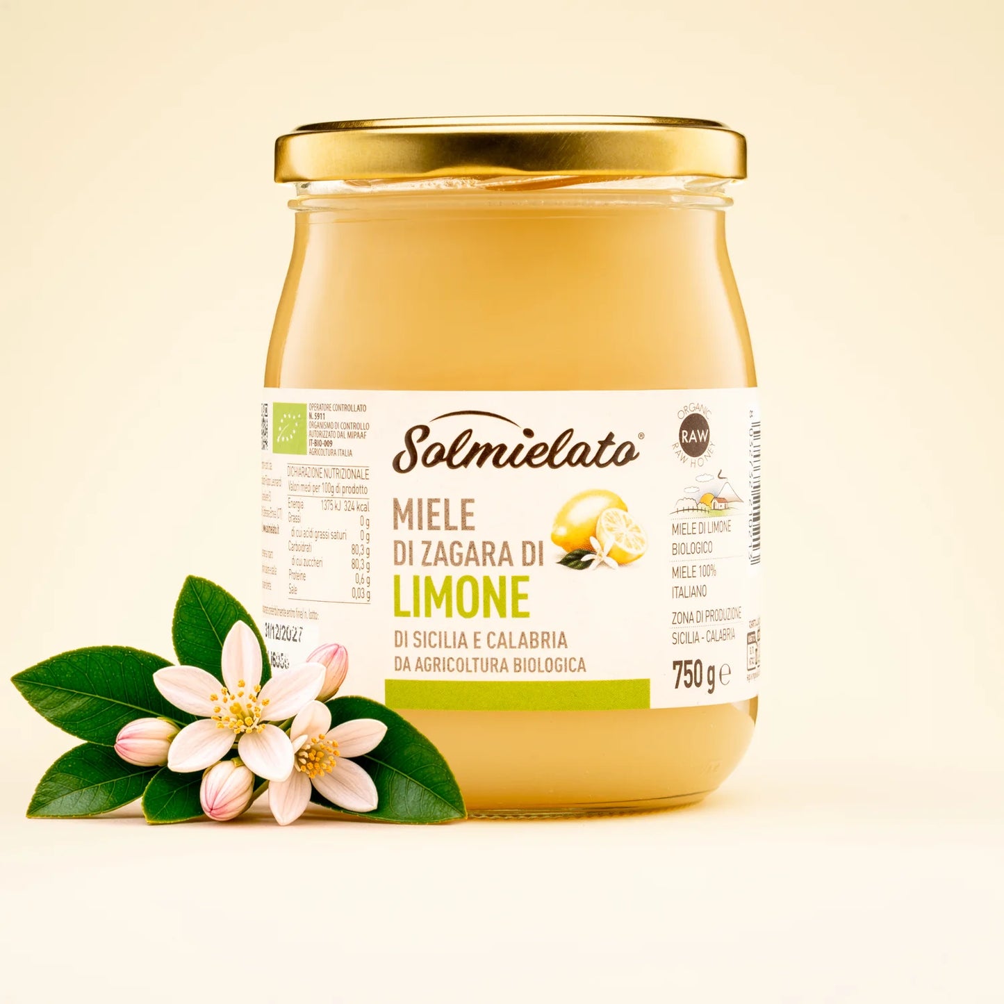 barattolo di miele di limone da 750g