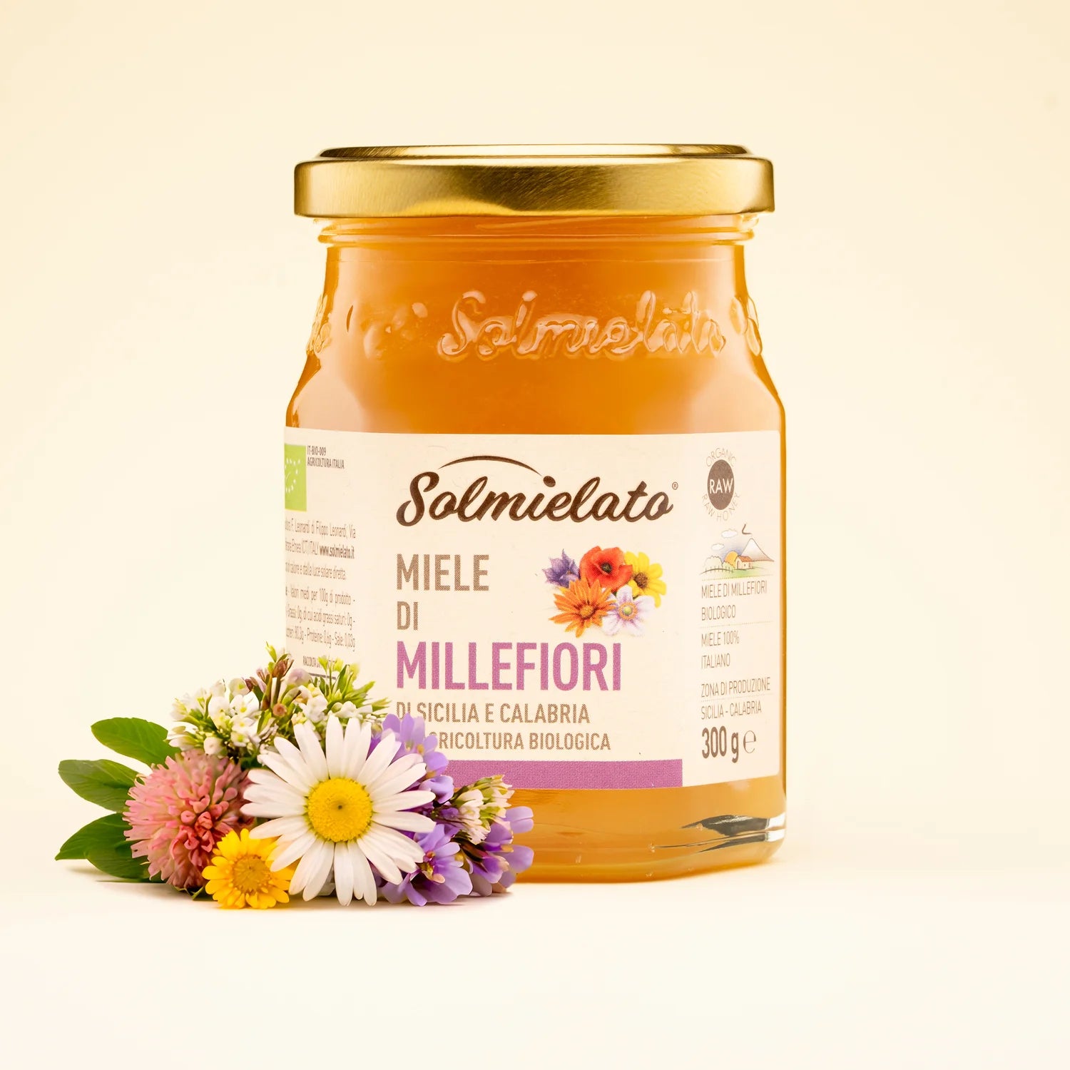 barattolo di miele di millefiori da 300g